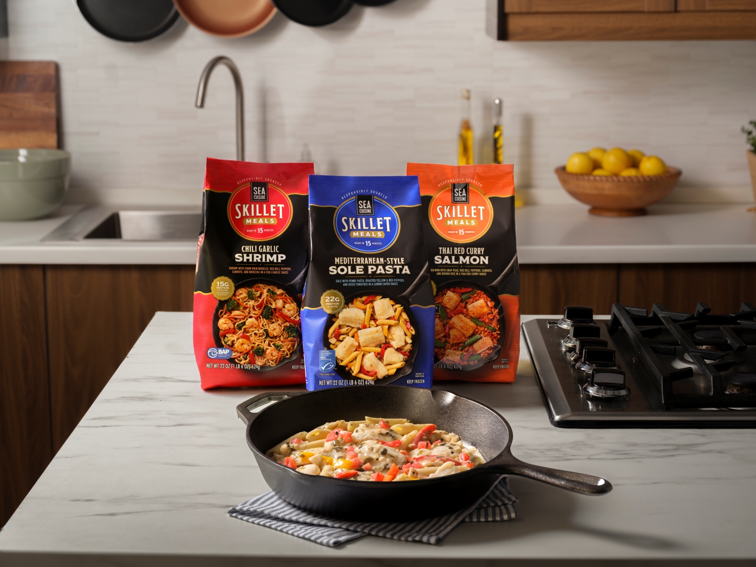 High Liner Foods旗下Sea Cuisine®推出全新煎锅餐,拓展冷冻食品品类